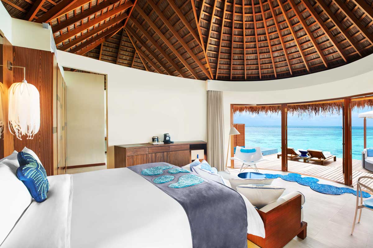 Innenraum der Over-Water-Villas © Marriott-International Innenraum der Over-Water-Villas © Marriott-International