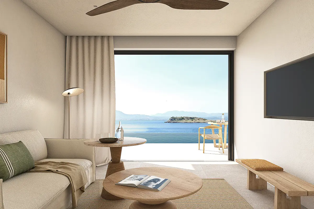 JW Marriott Crete Resort: Luxusurlaub auf Kreta mit Meerblick, Spa und Design - Hauptgebäude © JW Marriott Crete Resort & Spa