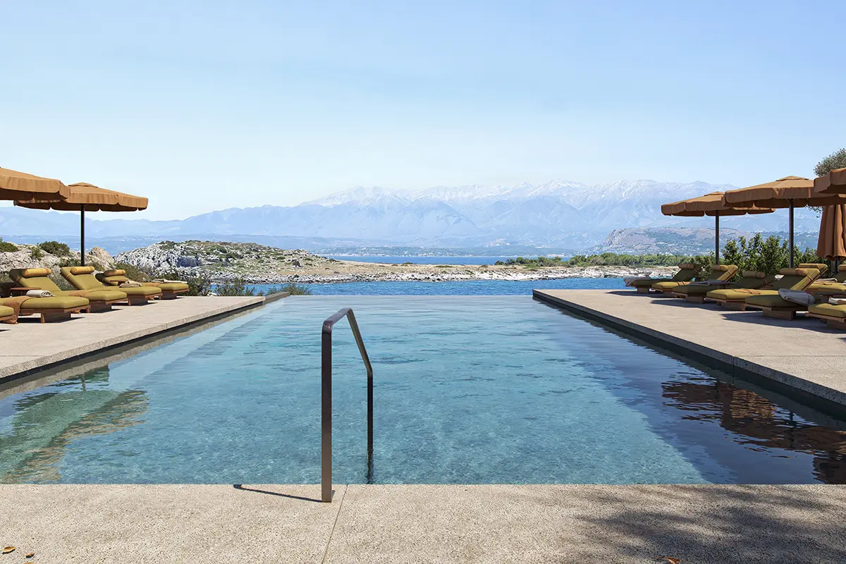JW Marriott Crete Resort: Luxusurlaub auf Kreta mit Meerblick, Spa und Design - Pool mit Aussicht© JW Marriott Crete Resort & Spa