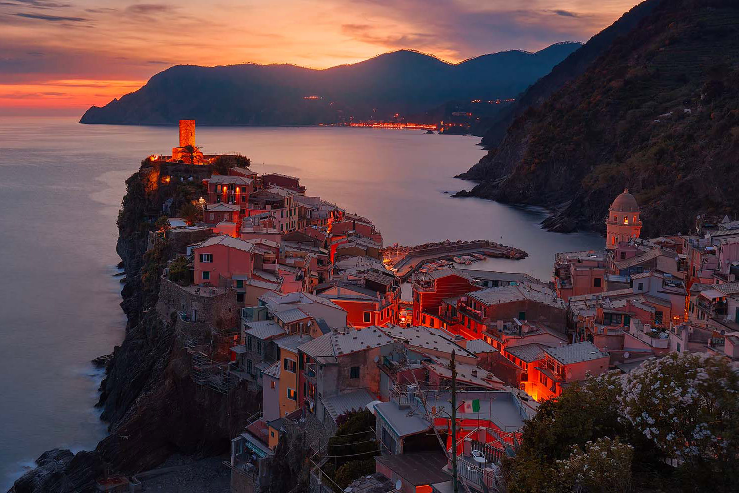 Abendstimmung an der Ligurischen Küste
