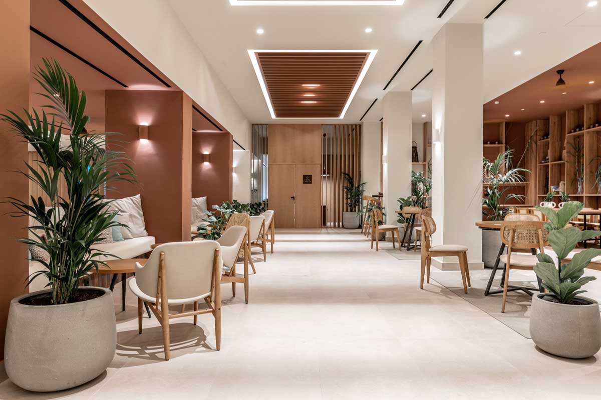 Hotel Aulūs Zante, Die Lobby