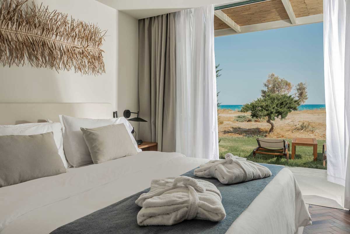 Hotel Aulūs Zante, Sapphire Lush Villa-Schlafzimmer